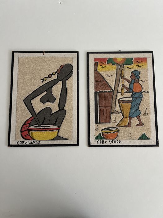 2 pinturas com areia, Cabo Verde
