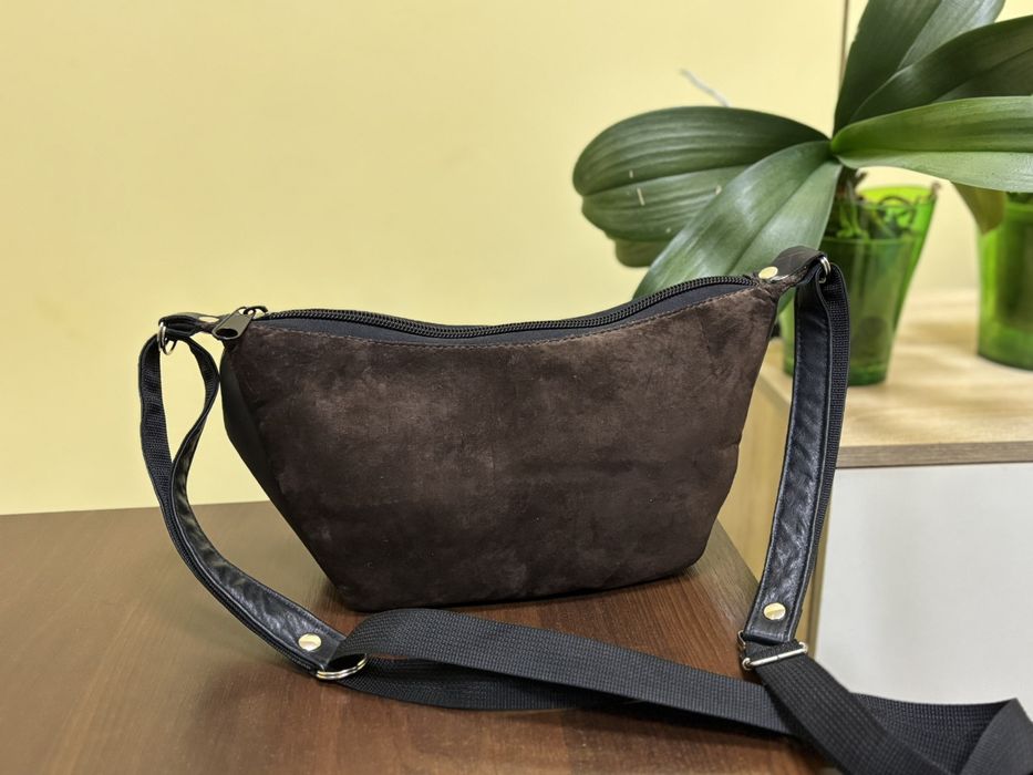 Замшева сумка . Ручна робота