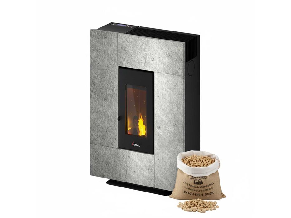 Piec piecyk kominek na pellet Cadel Grace 7kw Powietrzny A+ ECO DESIGN