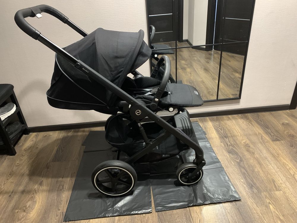 Коляска 2 в 1 Сайбекс ( Cybex Balios S Lux 2023 Moon Black