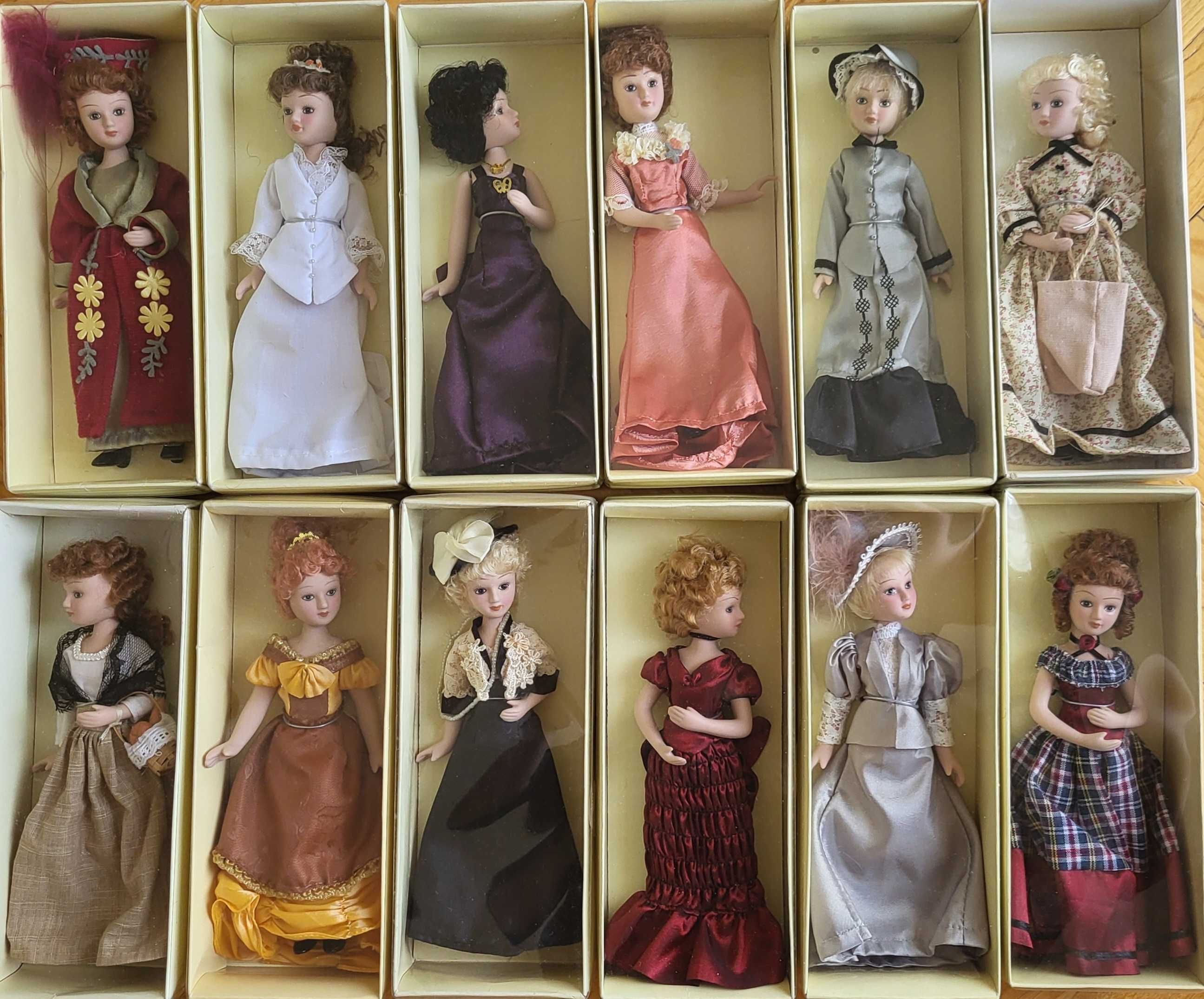 Фарфоровые куклы дамы эпохи