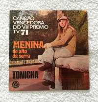 Disco Vinil Tonicha Festival da canção 1971 - Menina do Alto da Serra