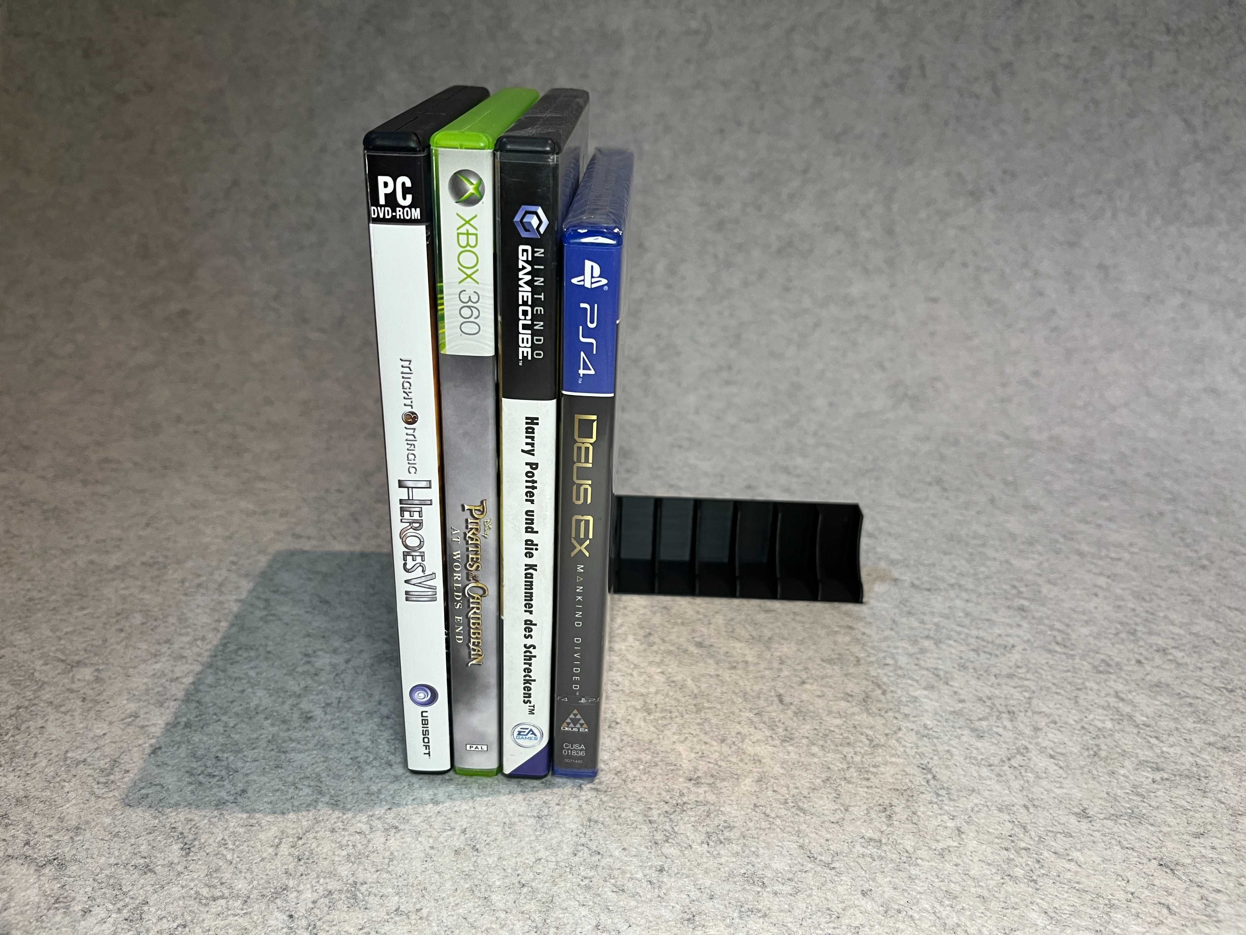 Minimalistyczny stojak na gry PS5, PS4, PC, Gamecube, 3DS