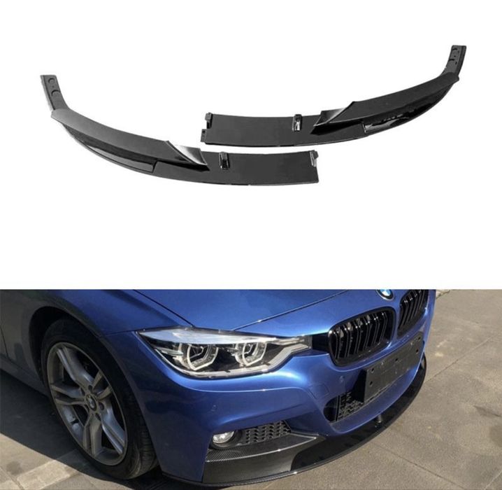 Передня губа M Performance на BMW F30 (2012-2019) сплітер диффузор