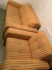 Sofa rozkładana i fotel za darmo Komorniki