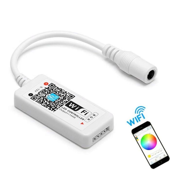 Kit Fita LED RGB 5 Metros + Controlador WiFi (Pack completo)