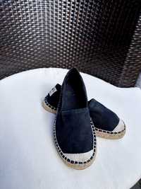 Czarne espadryle Diverse 38