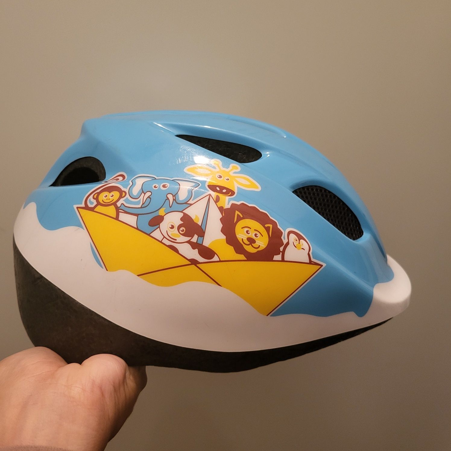 Kask rowerowy dziecięcy chłopięcy Decathlon,  B'Twin 46-53 cm