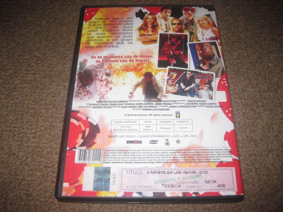 DVD "3 Amigos em Las Vegas"