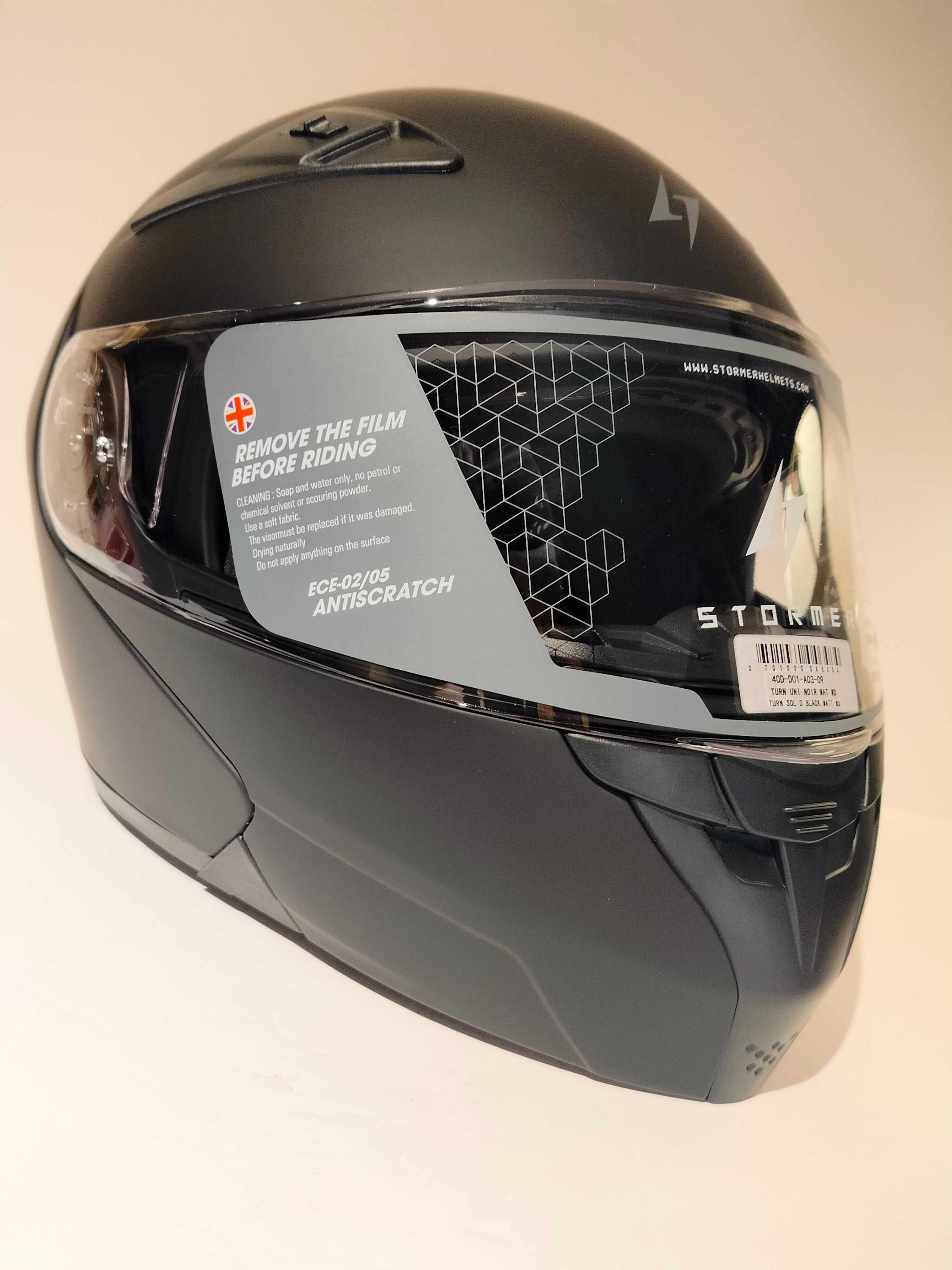 Capacete modular Stormer mota scooter novo