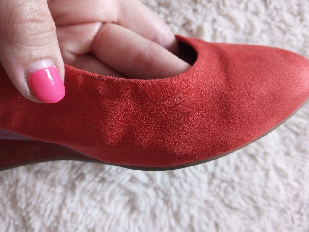 Buty damskie czółenka Marco Tozzi na obcasie obcasy koturny viral