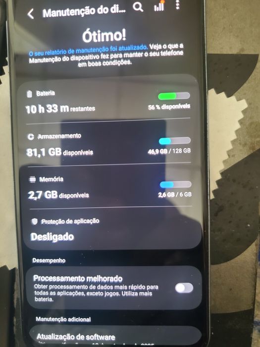 Samsung s10e modelo mais pequeno
