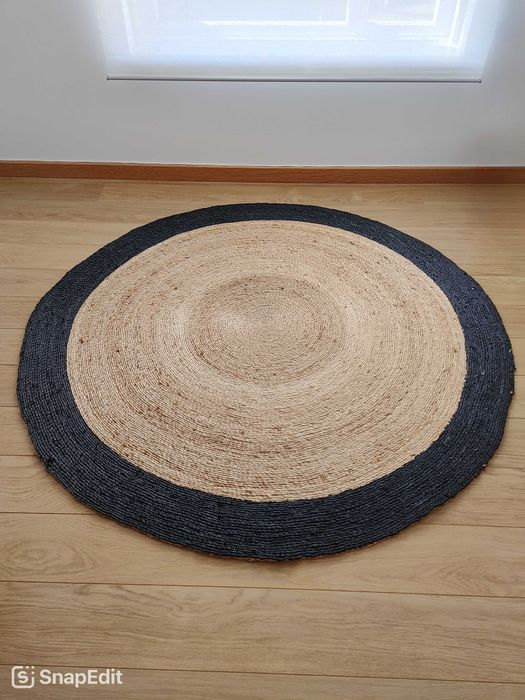 Tapete redondo fibra natural