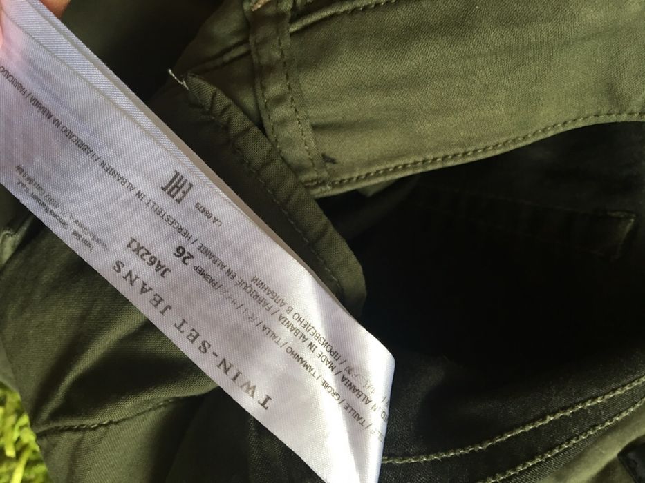 TWIN-SET T.S.J. Skinny Aurielie kolor khaki rozm. 26