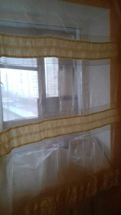 Тюль горизонтальные полосы.