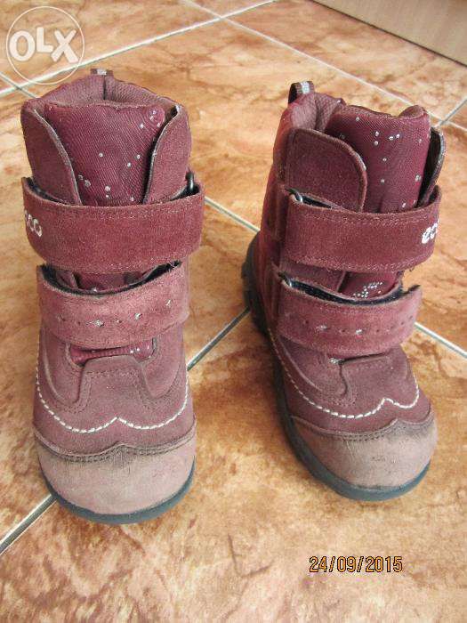 зимние ботинки фирмы ECCO