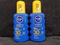 NIVEA SUN Protect & Moisture SPF 30, 2 × 200 ml. Okazja.