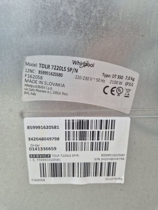 Máquina de lavar roupa Whirlpool