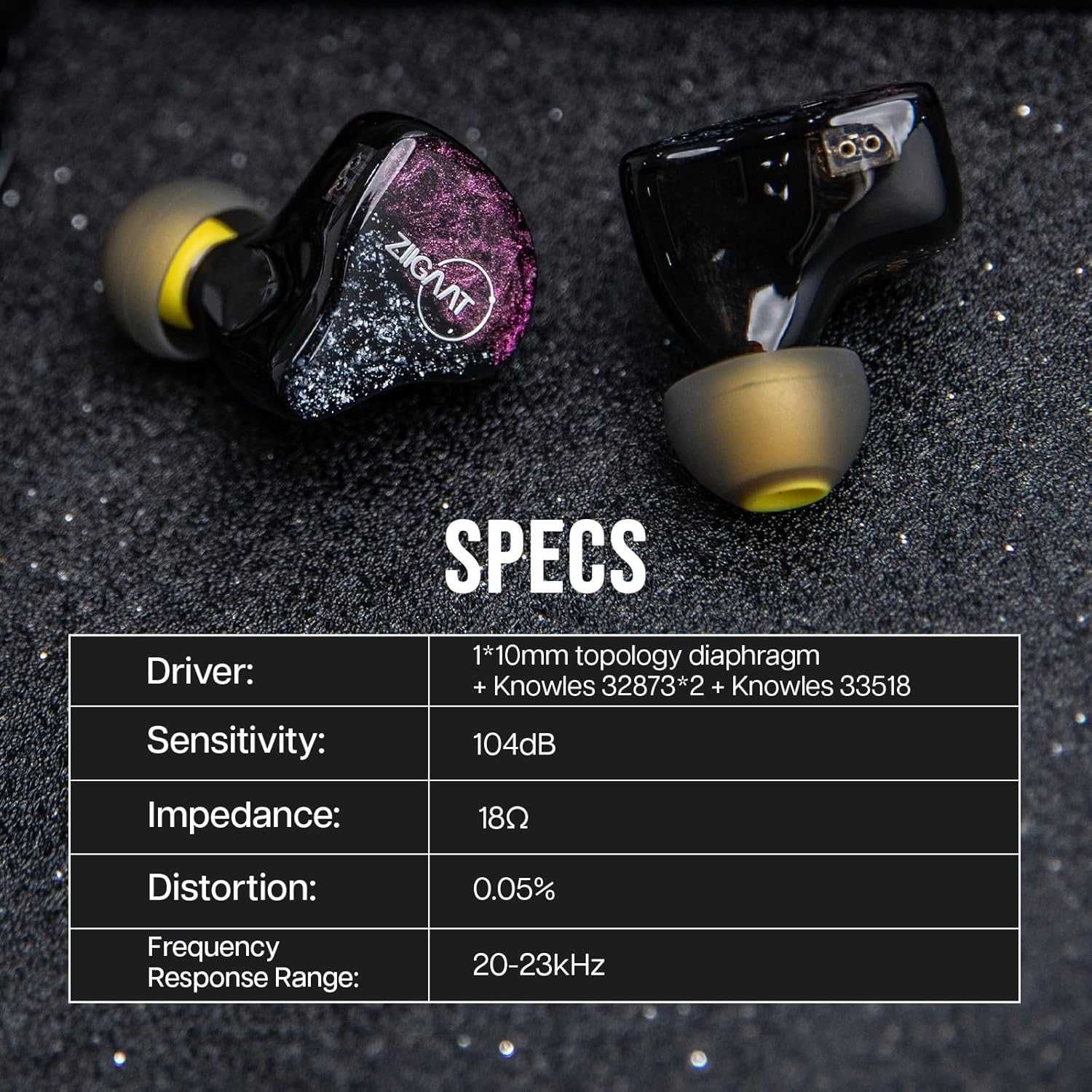 ⇒ ZiiGaat Odyssey (Jack 3.5) - гибридные iem's наушники (1DD+3BA)