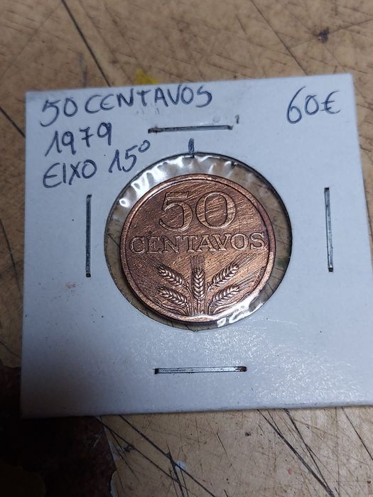 Erro de cunhagem eixo 15%