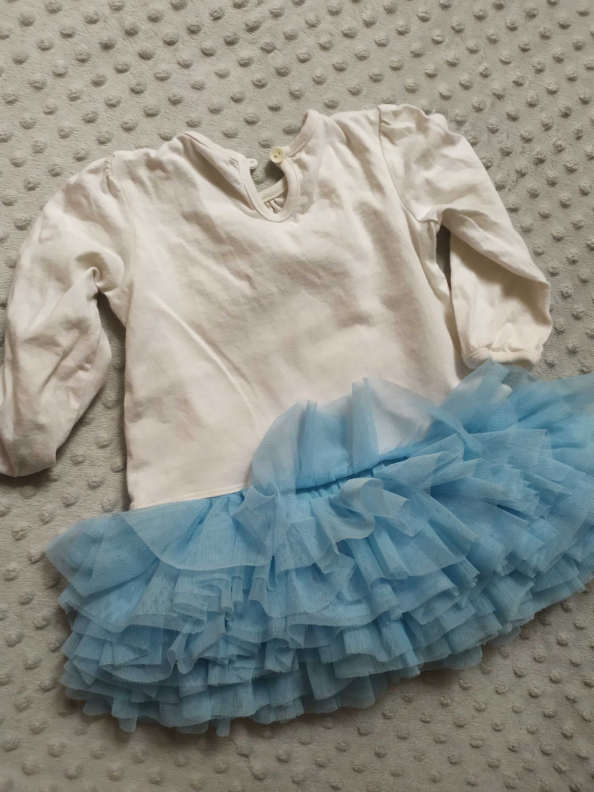 Bluzka sukienka ELSA kraina lodu Disney baby 74