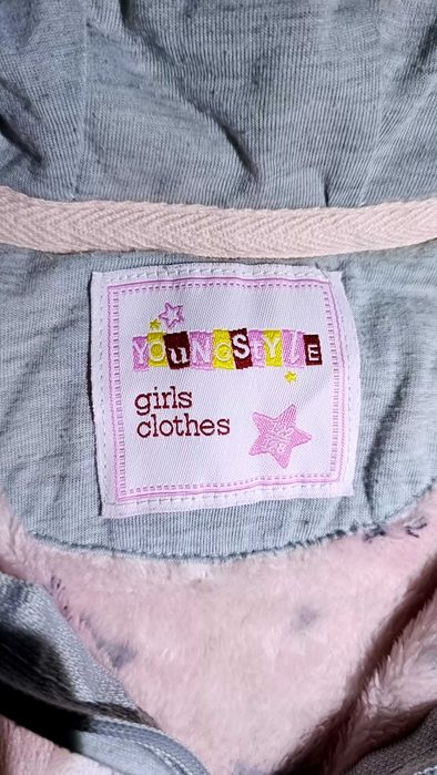 Bluza polarowa misiek pilarek bluza z kapturem