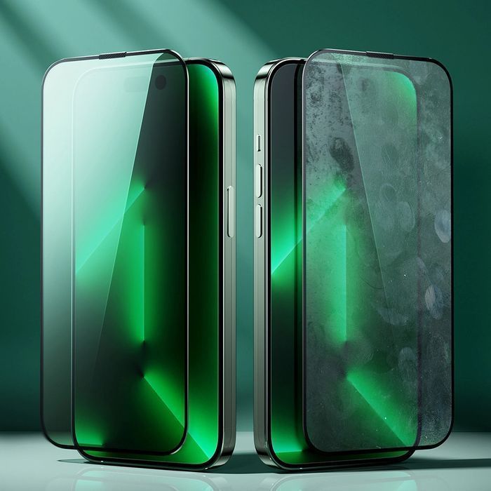 Joyroom Knight zielone szkło do iPhone 14 Pro Max z filtrem Anti Blue