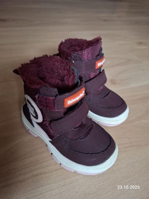 Śliczne buty zimowe dla dziewczynki Fisher Price roz.24 wkł.16cm