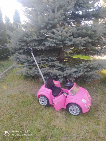 Auto zabawkowe pojazd 2w1, pchacz i jeździk, różowy
