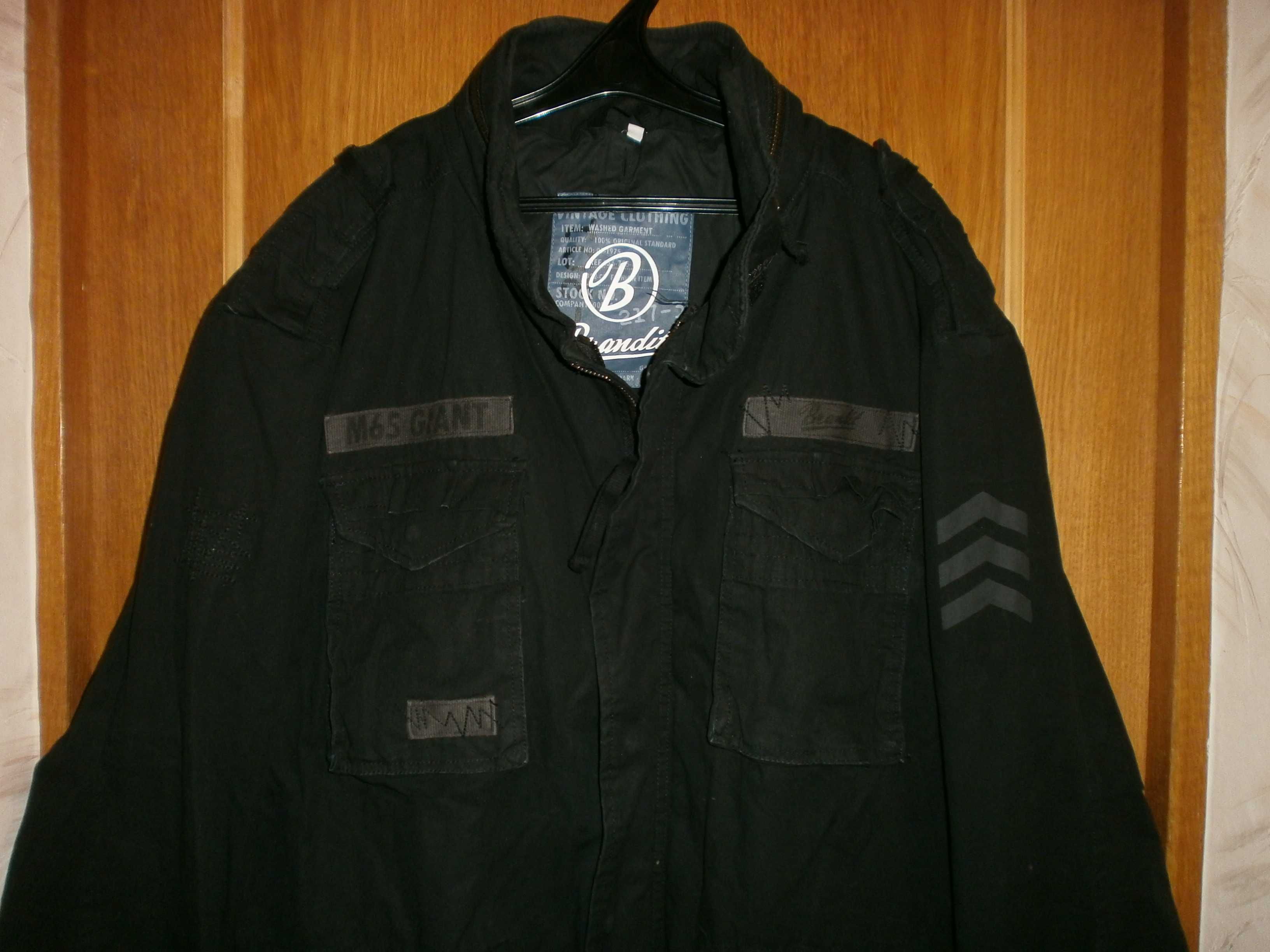 Большой размер. Куртка М65 Brandit Giant, олива, XXL,наш 60.ПОГ-72 см