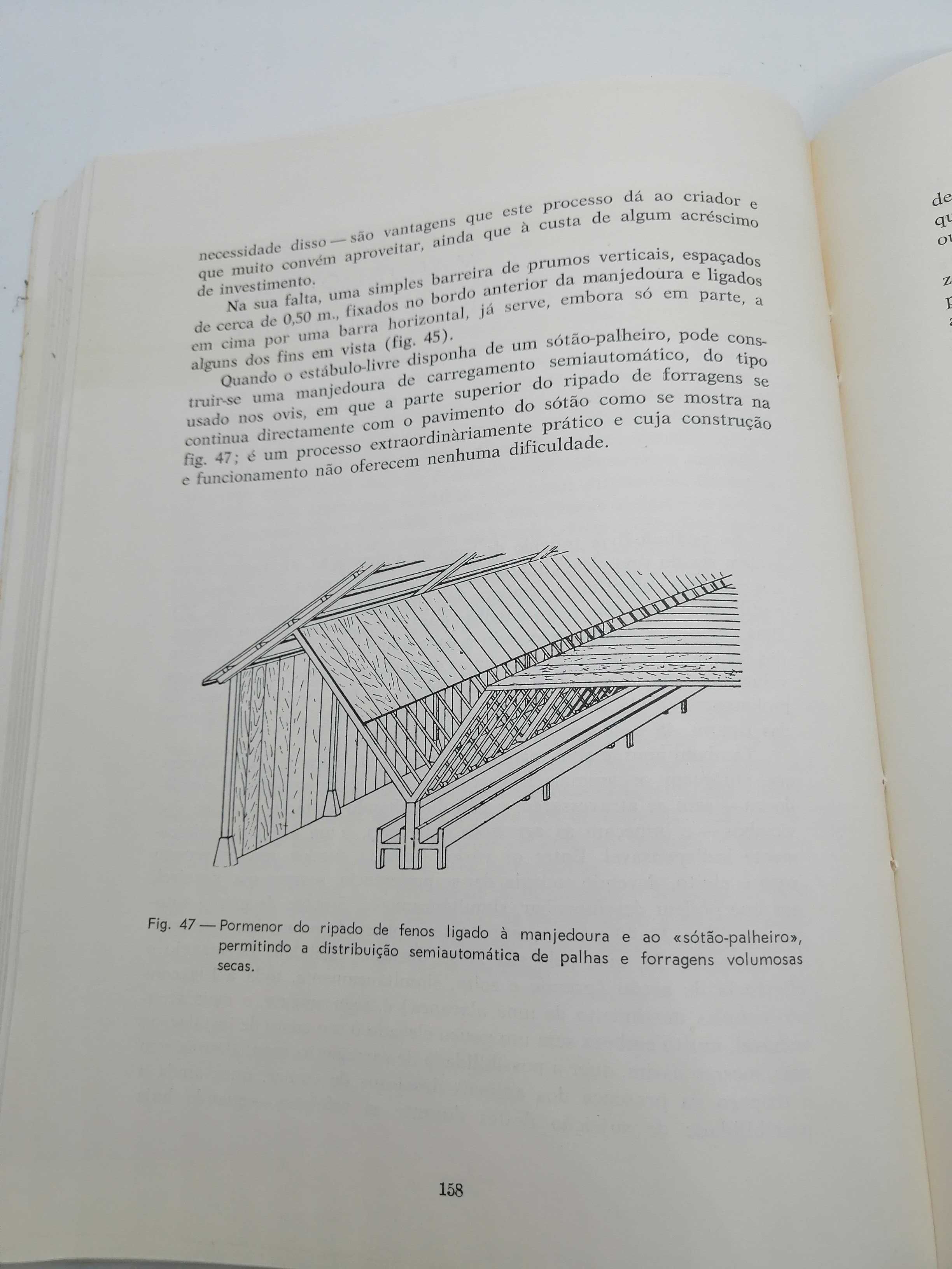 Livro Estábulos (Textos vulgarização veterinária 1965) Tavares Cabral