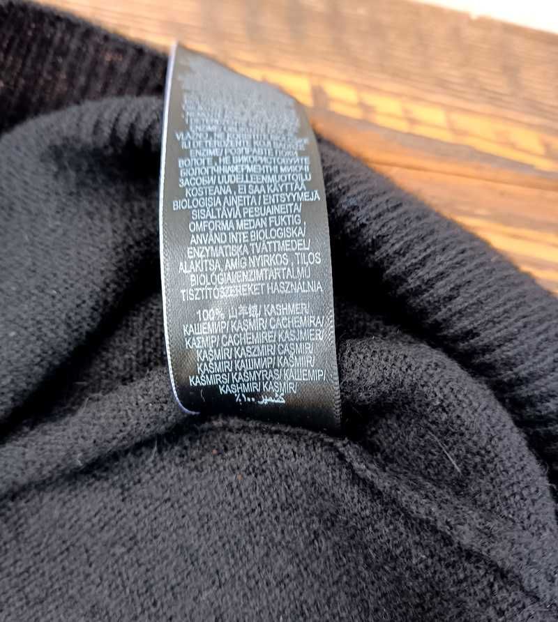 Кашемір 100% M&S жіночий чорний пуловер евророзмір 38, UK 10