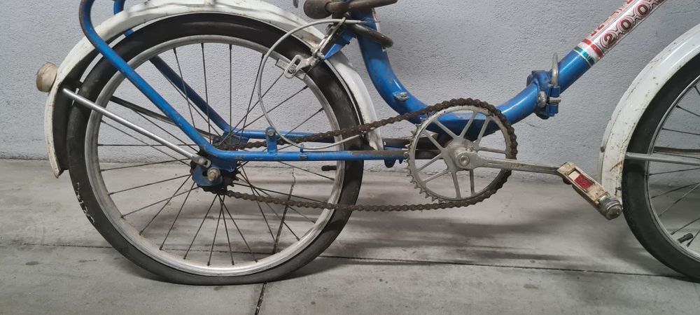 Vendo bicicleta dobravel antiga 2002 esmaltina