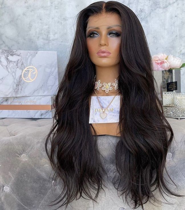 nowa naturalna peruka lace front 100% ludzki wlos na co dzien