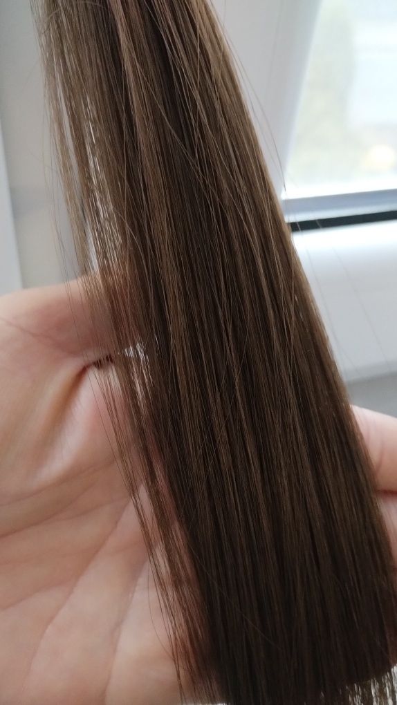 Włosy clip in brąz 8 taśm 200 g 60 cm
