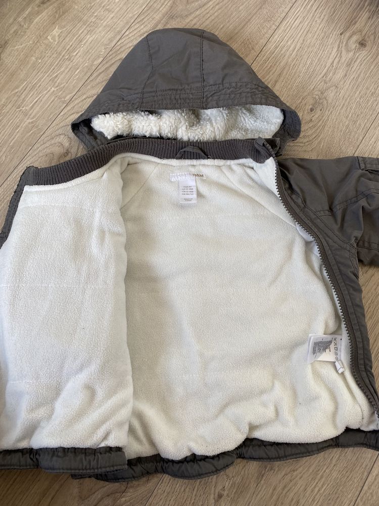 Ocieplana parka dziecięca (H&M, r. 86)