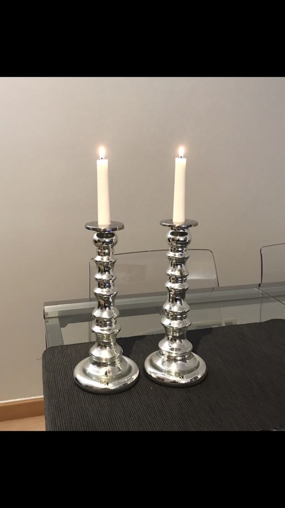 Par de Porta-velas / candelabros