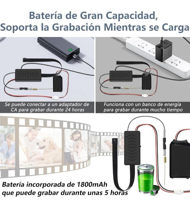 Mini Câmera WiFi HD com bateria.