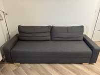 Sofa rozkladana, ciemnoszary