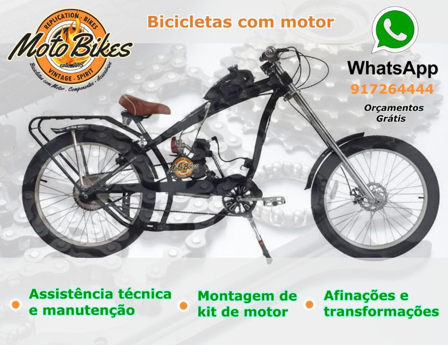 Manutenção de bicicletas, scooters e trotinetes elétricas