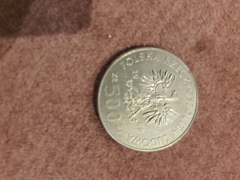 Moneta 500zł 50 rocznica wojny obronnej narodu polskiego