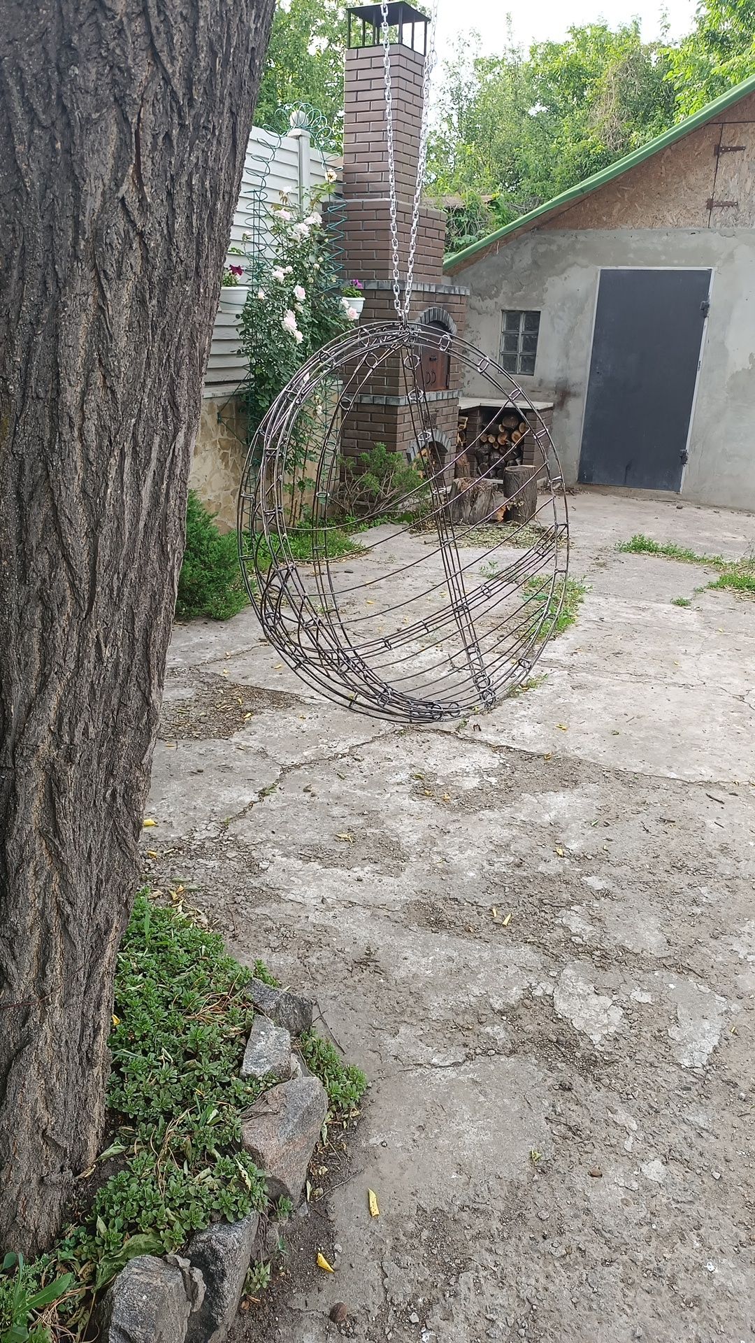 Садовая качель кокон