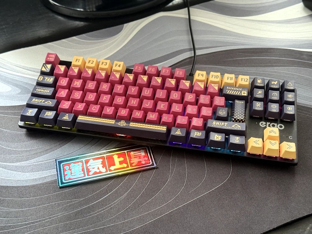 Keycapy | Racing Style | Czerwono-Żółte | Nowe + Naklejka gratis