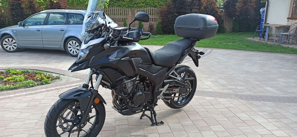 Honda CB 500 X -TUV LEDY Szyba GMOLE Handbary PŁUG Kanapa TORBA A2/A2 35 Kw