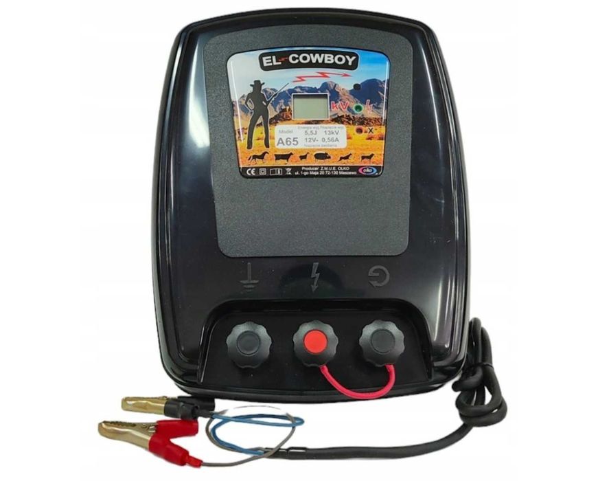 Elektryzator pastuch elektryczny 12V akumulatorowy 5,5J na bydło dzik