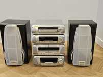 Wieża Technics. Płyta CD, kaseta magnetofon., tuner, radio , głośniki