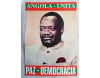 Cartaz político / propaganda UNITA Jonas Savimbi