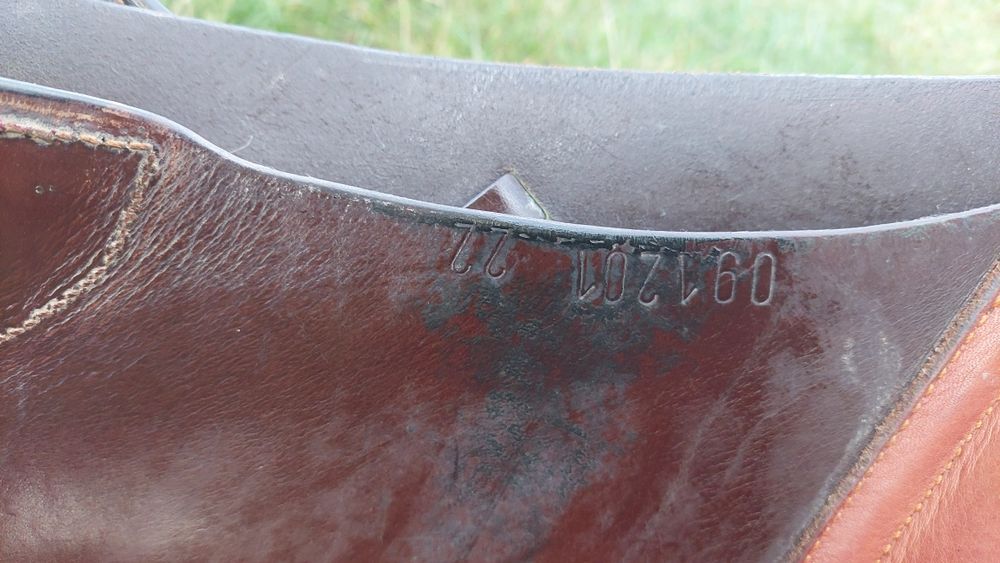 Siodło 17,5 brązowe kompletne