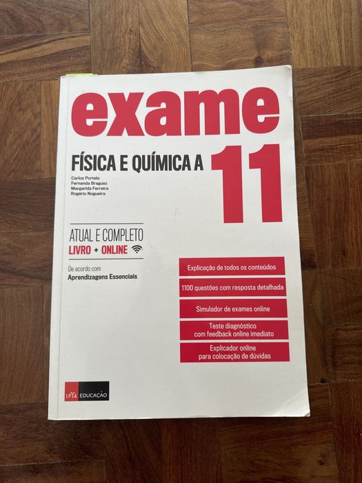 livro de preparação para exame FQ fisico quimica