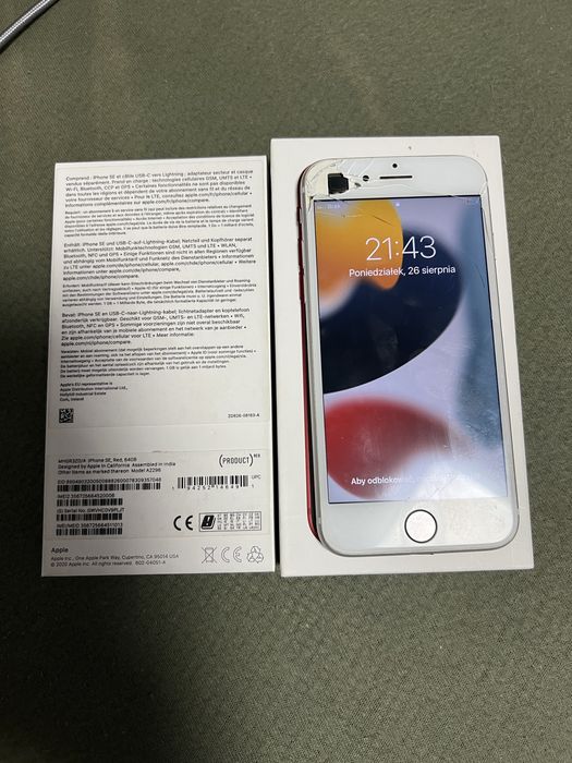 Smartfon Apple iPhone SE 2020 kod 64GB